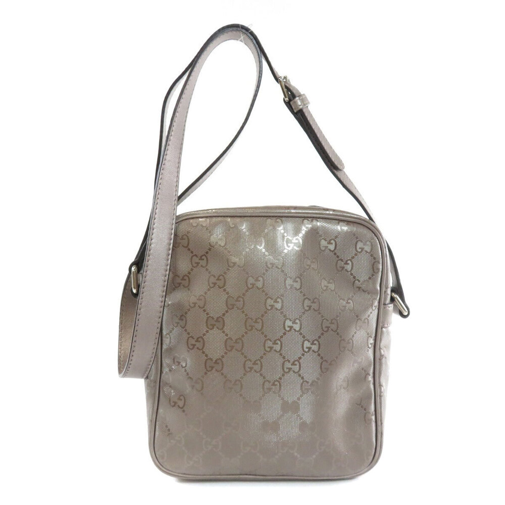 Gucci Imprime crossbody Cream Beige GG bag monogram leather Cream Tan